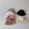 Caps Hats Milancel Kids Warm Fisherman Hat Winter Preppy Style Girls Dome Cap Children's Accessories 230313