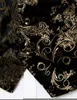 Męskie kamizelki męskie złoto metaliczny Paisley drukowana kamizelka steampunk kamizelka pojedyncza piersi v szyja ślub ślubny kamizelki Tuxedo arystokraty kamizelki gilet 2xl 230313