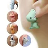 Boucles D'oreilles À La Mode Et Mignonne Forme Animale Bite Boucle D'oreille Dinosaure Convient Aux Femmes Dessin Animé Petit Chien Fille Amusant Anniversaire GiftsStud