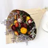 装飾的な花の花輪天然デイジーchrysanthemumブーケ人工花乾燥花高品質の花嫁ブーケ結婚式のフェイクフラワーホーム装飾230313