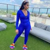 Femmes survêtements couleur unie fermeture éclair sweat pantalons et haut costume deux pièces ensemble Jogging Femme vêtements Streetwear Fitness tenues