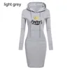 Damen Hoodies Sweatshirts Mode Sweatshirt Kleider für Frauen Taschenhaus COODED CLASSIGKETTE KIND IHRE CORK LANGE SCHLEIBE MINI Kleid Kleid S-3xl 230311