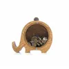 Regali di scatola di risparmio per animali in legno per bambini Piggy Banks Whale Pig Whale Moneys Boxes N0313