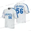 CUSTOM Team Israel 2023 World Baseball Classic Jersey WBC Joc Pederson Jake Bird Richard Bleier Brandon Gold Dean Kremer Kyle Molnar Bubby R