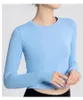 Women's T Shirts 2023 Yoga Clothes Women's Beautiful Back Loose Sports Long Sleeved High-end Thin Open Navel Swallow Tail Blouse Custom