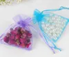 5x7cm 23 colors Bags Custom Logo Drawstring Gift Pouch Jewelry Mesh Packaging Mini Organza String Bags