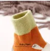 First Walkers Non-slip Baby Floor Socks Shoes Soft Rubber Soles Thick Winter Cartoon Toddler Booties
