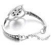 Bedelarmbanden snap knoop armband sieraden love heart crystal 18mm gember voor mannen vrouwen verstelbaar