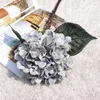 Decorative Flowers Artificial Silk Bridal Hand Bouquet Fleece Big Hydrangea Fake For Wedding Home Decoration Pography Floral