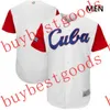 Custom 2023 World Baseball Classic Jersey Team Cuba WBC Luis Robert Yoan Moncada Ronald Bolanos Roenis Elias Miguel Romero Andy Ibanez Youeni