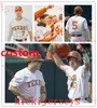 Stikte Texas Longhorns honkbaltrui Brandon Belt Roger Clemens Huston Street Taylor Jungmann Kody Clemens Austin Todd Eric Kennedy Custom Mens Texas Jerseys