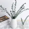 Decorative Flowers Wreaths 40-45cm 10pcs/Lot Real Natural Dried Eternal Eucalyptus Leaves Bouquet for Wedding Home Decoration Accessories Display Flowers 230313