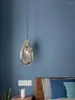 Подвесные лампы хрустальные светодиодные светильники Творческая железная лампа Nordic спальня в ожидании Lighitng рядом с обеденным светильником подвеска