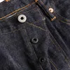 Mäns jeans 710-0001b Asiatisk storlek Läs Beskrivning Hög midja Rå indigo Selvage tvättade 14oz denim Jeans Sanforised Pants 230313