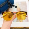 Роскошные дизайнерские модные солнцезащитные очки 20% скидка скидка Wu Lei Pan Weibai Тот же тип мужчин может быть оснащен защитой (GG0382S)