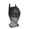 Party Masks Superhero Bruce Wayne Cosplay PVC Latex Short Style Masks Rises Halloween Party Accessory Prop Masquerade Carnival Mask 230313