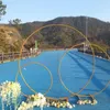 Decorazione per feste Palloncino Arco Matrimonio Compleanno Anniversario Sfondo rotondo Telaio Cerchio in ferro Giardinaggio Kit di supporto per anello di fiori