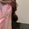Boucles d'oreilles créoles VSnow minimaliste or argent couleur cercle O forme boucles d'oreilles pour femmes mode géométrique métal bijoux Pendientes
