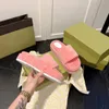 Angelina Sandalet Keten Bayan platform terlik Sandalet 35-45 Beden Tasarımcı Kadın Terlik En kaliteli Maxi jakarlı Bej Kanvas Mavi Lüks Kot Kot Beyaz Kaplamalı