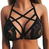 Women's Swimwear Women Sexy Bikini Bra Bandage Hollow Strappy s Tops Corset Push Up Bustier Swimsuit 230313