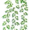 장식용 꽃 3pcs 2m 유칼립투스 화환 인공 아이비 인조 벽 장식 디 이는 녹지 잎 vines wedding arch