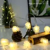 Dekoracja imprezowa 1,5 m LED Pine Sone Cone String Wesołych Świąt Dekor dla domu 2023 Wesele Festival Birthday Festival DIY Supplies