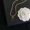 18K plaqué or en laiton cuivre pendentif collier chaîne mode femmes ne se décolore jamais colliers de créateurs pendentifs ras du cou bijoux de mariage cadeaux d'amour
