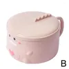 Bowls 1200ml Cute Ramen Bowl Lunchbox Instant Noodles Tableware Box Steel Microwave Portable Student Container Bento J9j3