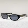 Designer de alta qualidade óculos de sol ch pequena fragrância carta perna moda net vermelho olho de gato óculos de sol