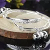 Bracelet 2pcs Enfants Bébés Filles Garçons Tout-Petits Taille Réglable Argent Sterling 925