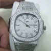 Versão de luxo aaaaa assistir 40mm Diamond Dial Wristwatches Nautilus 5719/10G-010 Mecânico AUSIA 2813 MOVEM Z7JW