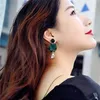 Dangle Chandelier Korea Temperament Long Earrings Korean Fashion Personality Joker Net Red Earrings Flower Pendant Earrings Female G230313