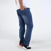 Męskie dżinsy 2023 Blue Color Spring Summer Thin Mens Denim Regular Plus USA Rozmiar W 36-38 40 44 46 48 50 52