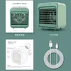 Ventilateurs électriques Nouveau Mini Portable Refroidisseur D'air Climatiseur Lumière De Bureau Ventilateur De Refroidissement Humidificateur Purificateur Pour Bureau Chambre USB Charg