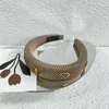 Klassische Luxus reine Farbe Brief Stirnbänder stricken Designer Bee Marke Haarbänder für Frauen Mädchen Marke elastische Stirnband lässige Mode Stirnband Kopf Wrap
