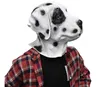 Masques de fête Latex Tête Complète Animal Dalmatien Chien Haute Qualité Déguisement Carnaval Masque 230313