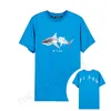 Mens Designer Pa t-shirt Luxury Tees Print Palms Shark T Shirts Mens Womens Angle Kort ärm Summer Casual Streetwear Tops Klädkläder