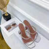 Dames slippers ontwerper hakken klassieke high hakken grove hiel 100% lederen dames schoenen trouwjurk muller schoenen feesten bezetting pure kleur sexy sandals2023