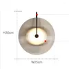 Wall Lamp Modern Minimalist Natural Glass Nordic Petal Design Art Bedroom Bedside Decoration LED AC220V