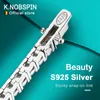 Bracelets porte-bonheur Knobspin véritable bracelet pour femme S925 en argent sterling 4 mm diamants bracelets chaînes avec certificat GRA bijoux fins 230313