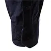 Camicie casual da uomo in velluto a coste da uomo Primavera Estate Slim Fit Corea Abbigliamento manica lunga per uomo 2023 Camicette Nero Blu