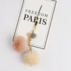 Keychains Ball Fur Plending Bag Charm Key Ring Llaveros para Mujer Pom Keychain