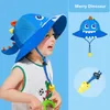 Kappen Hüte Koreanische Cartoon Mesh Mädchen Hut Frühling Sommer Kinder Eimer Hut Fischer Hut Nette Dekoration Junge Kind Outdoor Hut mädchen Sonnenhut 230313