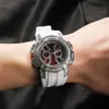 Beobachten Sie Gumeng neue Herrenuhr Hip Hop Band Farbgehäuse Quarzuhr Mode Diamant Set großes Zifferblatt Uhr