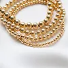 Charm Bracelets Handmade Gold Beads 14K Filled Jewelry Boho Vintage Women 230313