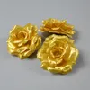 100Pcs 8CM Silk Rose Artificial Flower Heads For Wedding Wall Arch Bouquet Party Decoration Flowers Wedding Decorations Home Silk Flowers