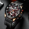 Orologi da polso CURREN Orologio da uomo Top Brand di lusso in pelle luminosa da uomo Casual Sport Moda Cronografo impermeabile Relogio Masculino 230311