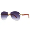 高品質のファッショナブルなサングラス10％オフ高級デザイナーNew Men's and Women's Sungrasses 20％オフ2337 Pop Frameless Metal Walk Show Shot