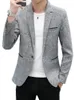 Herrenanzüge Blazer Mode Lässig Männer Blazer Baumwolle Schlank Korea Stil Anzug Blazer Masculino Männliche Anzüge Jacke Blazer Männer Kleidung Plus Größe 4XL 230313