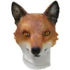 Party Masks Latex Wilde Animal Head Fancy Dress Carnival Party Theatre Cartoon Mask 230313